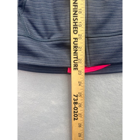 Champion Duo Dry Zip Hoodie Womens Small Gray Pink Back Zip Excellent V9504M - Picture 10 of 15